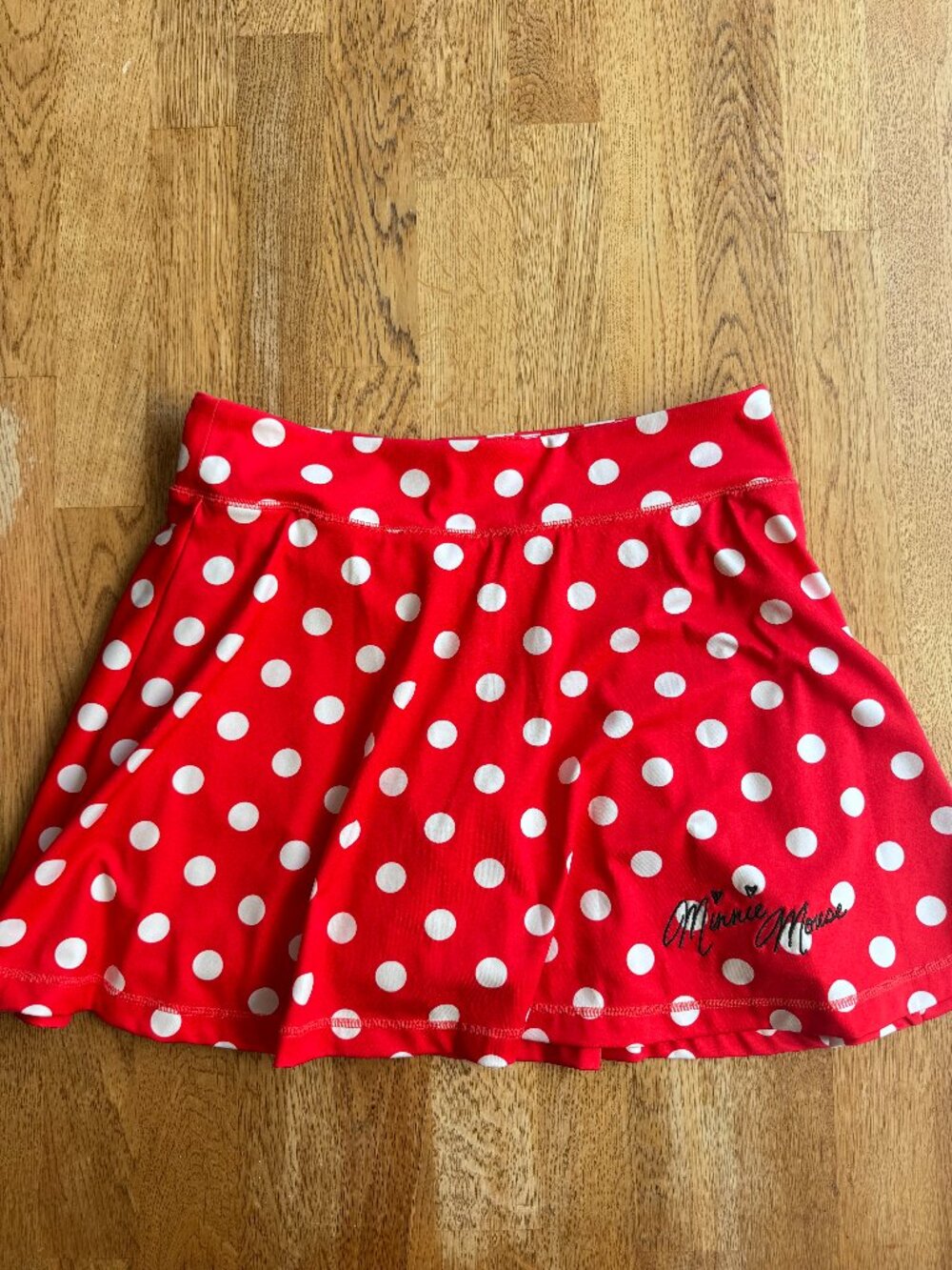 Disney Parks Minnie Mouse Skort Red Polka Dot Size Large